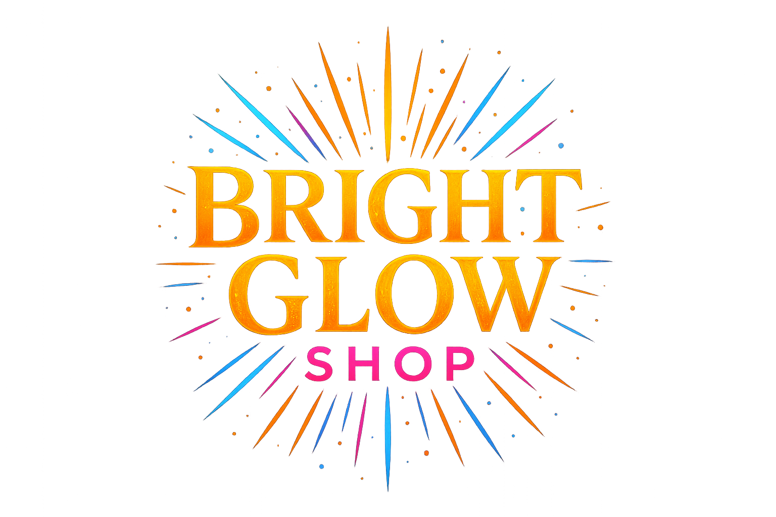 Vibrant Bright Glow Shop Logo